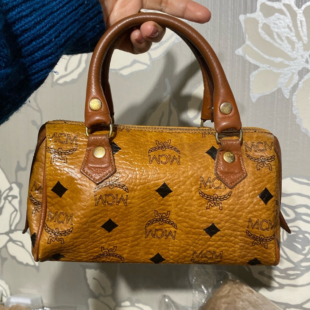 Mcm mini Boston- Germany -Authentic ✅Well used condition -firm in price .